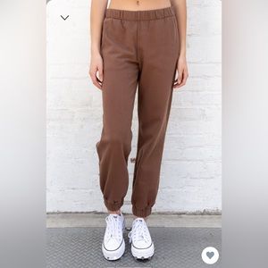 brown brandy melville sweatpants